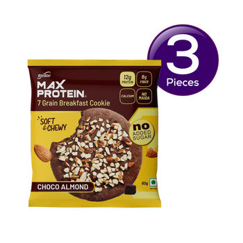 RiteBite Max Protein Sugar Free Choco Almond Cookies 60 g Combo