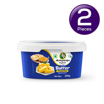 Akshayakalpa Organic Unsalted Cooking Butter 200 g Combo