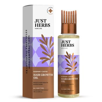 Just Herbs Hair Growth Oil With Rosemary And Castor For Men And Women