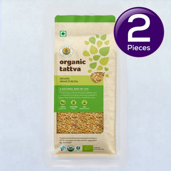 Organic Tattva Tur Dal Pouch 1 kg Combo