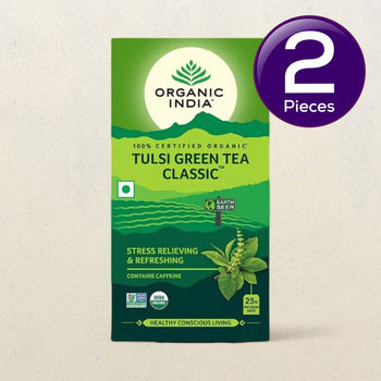 Organic India Tulsi Green Tea Classic 25 pc Combo