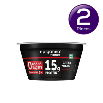 Epigamia Turbo 12 g Protein Yogurt | Strawberry 140 g Combo