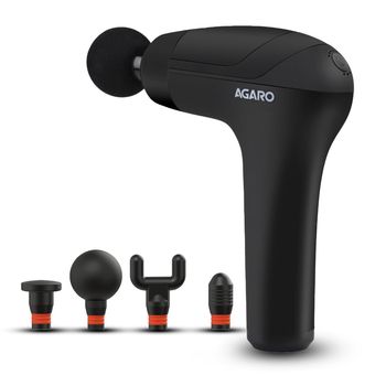 Agaro Icon Gun Massager, 4 Heads, 6 Speed,Percussion Muscle Massager For Full Body Pain Relief