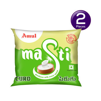 Amul Masti Curd Pouch 450 g Combo