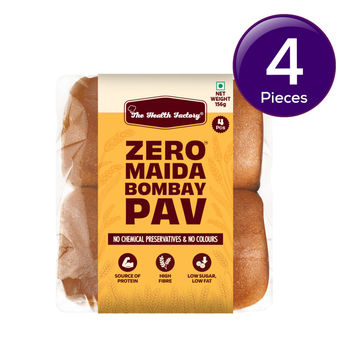 The Health Factory Zero Maida Bombay Pav- Whole wheat 156 g Combo