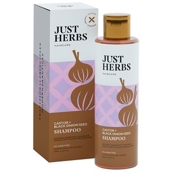 Just Herbs Castor & Black Onion Seed Shampoo For Men And Women