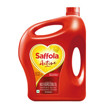 Saffola Active Rice Bran & Soyabean Oil | Rich in Omega 3 & Oryzanol