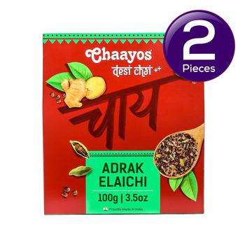 Chaayos Adrak Elaichi Tea Ginger & Cardamom 100 g Combo