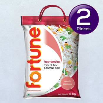 Fortune Hamesha Mini Dubar Basmati Rice 5 kg Combo
