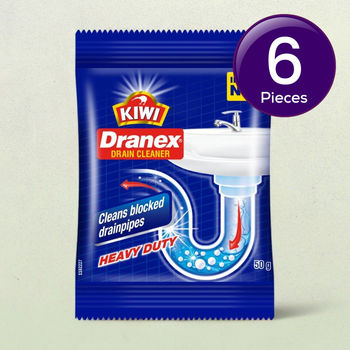 Mr. Muscle Kiwi Dranex Drain Cleaner Powder, Removes Clogs, Blockages In Just 30 Minutes 50 g Combo