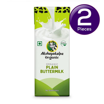 Akshayakalpa Organic Plain Butter Milk - UHT 200 ml Combo
