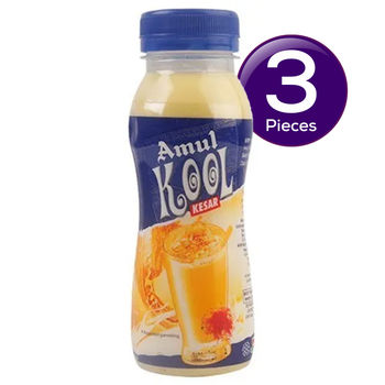 Amul Kool Kesar Milk Pet 180 ml Combo