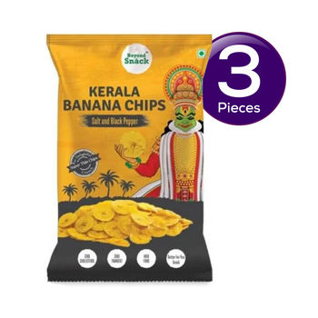 Beyond Snack Kerala Banana Chips Salt & Black Pepper 75 g Combo