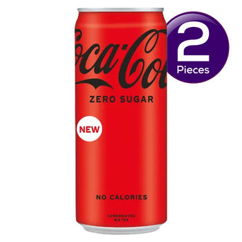 Coca Cola Coke Zero Soft Drink Can - No Sugar Combo