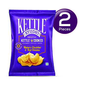 Kettle Studio Mature Cheddar & Red Onions 113 g Combo