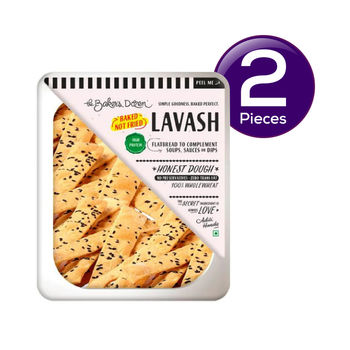 The Baker's Dozen Zero Maida Lavash Baked Snack No Palm Oil No preservatives 100% Wholewheat 100 g Combo