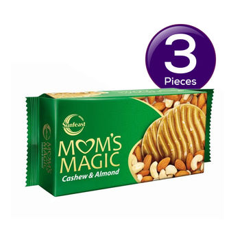 Sunfeast Mom's Magic Cashew & Almond Cookies Packet 197 g Combo