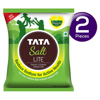 Tata Salt Lite | 15% Low Sodium Iodized Salt 1 kg Combo