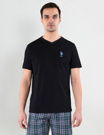U.S. Polo Assn. | T-Shirts | L | Pack of 1 | Black