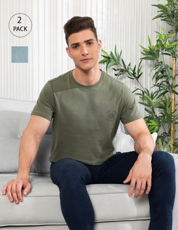 U.S. Polo Assn. | T-Shirts | S | Pack of 2 | Grey and Green