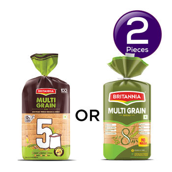 Britannia Multigrain Bread (No Maida) 400 g Combo