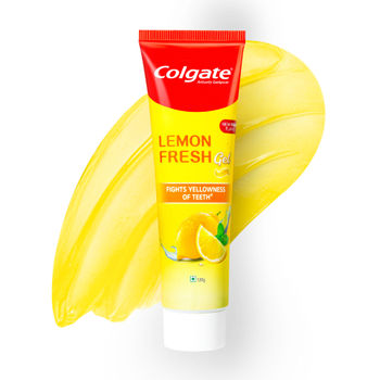 Colgate Lemon Fresh Gel Toothpaste | Fights Yellowness of Teeth | Freshens Breath