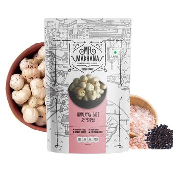 Mr Makhana Super Snack - Himalayan Salt And Pepper