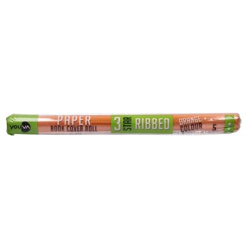 Navneet Youva Brown Cover Paper Roll 3 Star 5 Meters Length X 35.5 Cm Height Orange