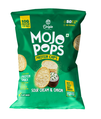 Origin Nutrition Mojo Pops Protein Chips Sour Cream & Onion Flavour