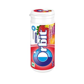 Orbit Sugar Free Mixed Fruit Chewing Gum Tube