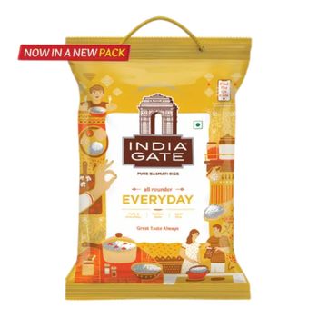 India Gate All Rounder Everyday Basmati Rice | Aged Rice | Fluffy and Non-Sticky