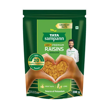 Tata Sampann 100% Pure Premium Raisins/Kishmish Seedless