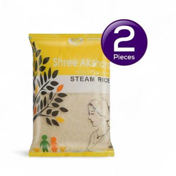 Shree Akshara Premium Sona Masoori Rice | Steam 5 kg Combo