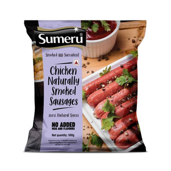 Sumeru Wassup Chicken Sausages Naturally Smoked