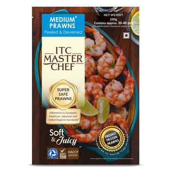 ITC Master Chef Medium Prawns | Freshly Frozen | 15 hours from the Time of Harvesting