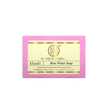 Khadi Natural Rosewater Soap For Gentle Cleansing