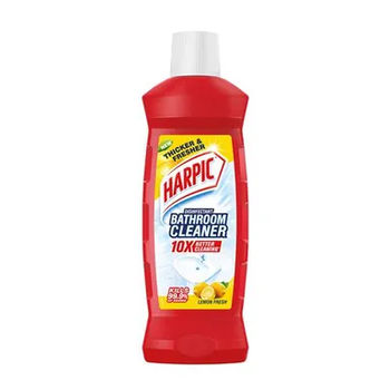Harpic Bathroom Cleaner Liquid - Lemon, Removes Bathroom Stains