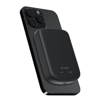 URBN 10000 mAh Magsafe Power Bank | 15W Fast Wireless Charging|Type C Input/Output (Black)