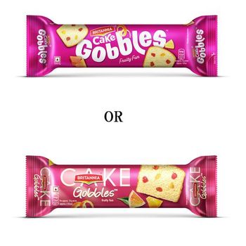Britannia Gobbles Bar Cake - Fruity Fun