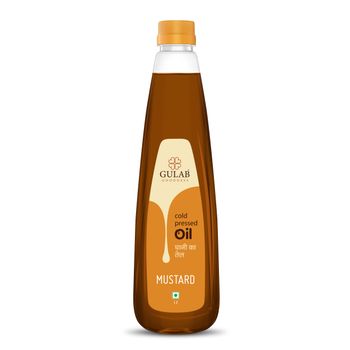 Gulab Mustard Oil Cold Pressed Bottle