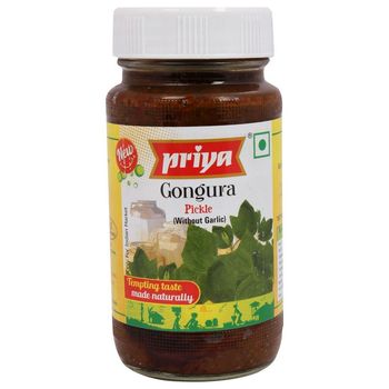 Priya Pickle - Gongura | Without Garlic
