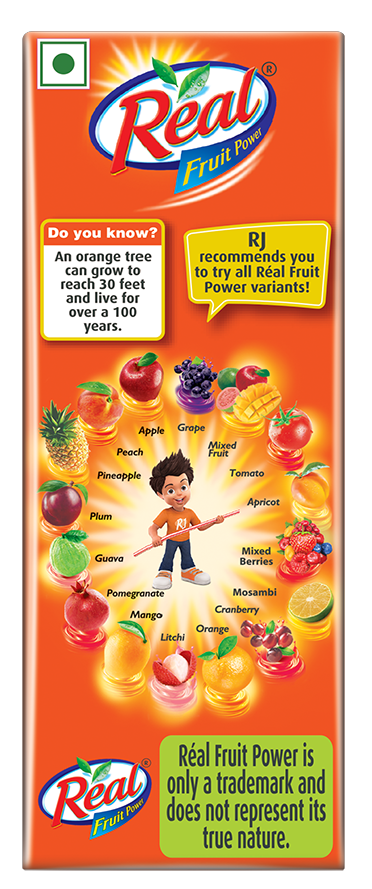 Real Fruit Power Orange Juice 180 ml Combo