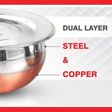 Klassi Kichen 20Pc Copper Bottom Cookware Set