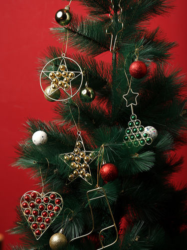 Urban Born Metal Christmas Heart Hanging Ornament For Christmas Decor