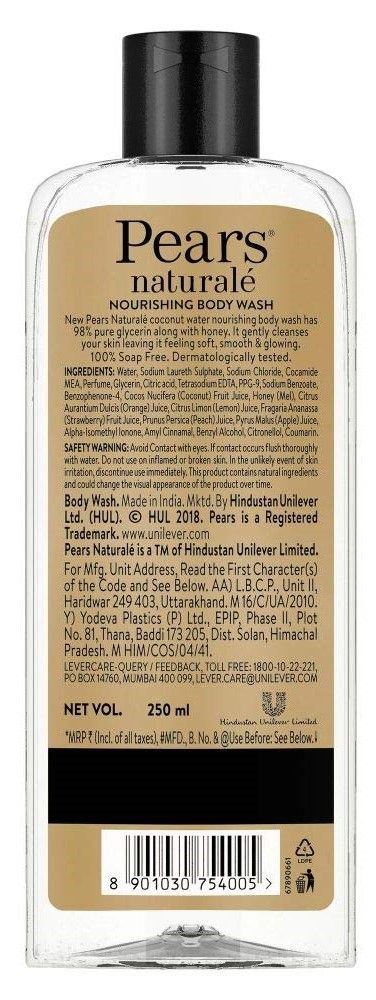 Pears Naturale Nourishing Coconut Water Bodywash
