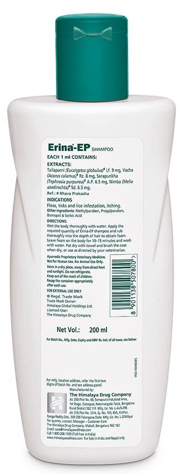 Himalaya Erina-Ep Tick And Flea Control Shampoo