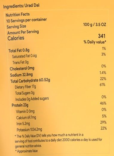 Himalayan Natives Premium Quality Urad Dal Split