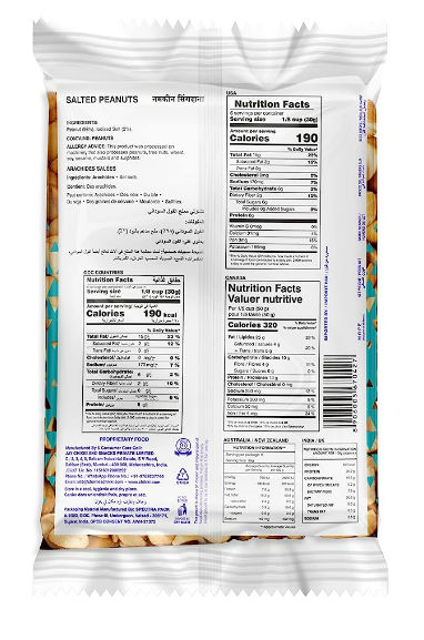 Charliee Salted Peanuts 185 g Combo