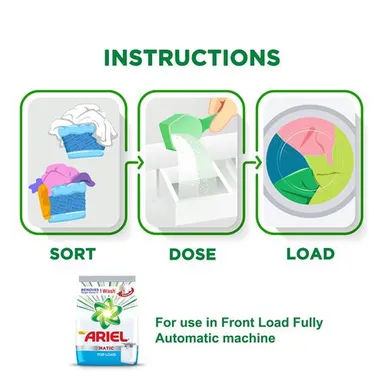 Ariel Matic Detergent Powder Top Load | For Washing Machines 2 kg Combo