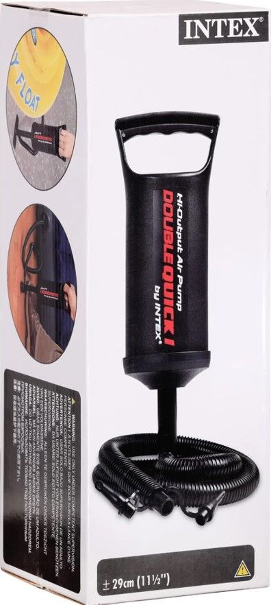 Intex Double Quick Hand Pump for Inflatables | Black